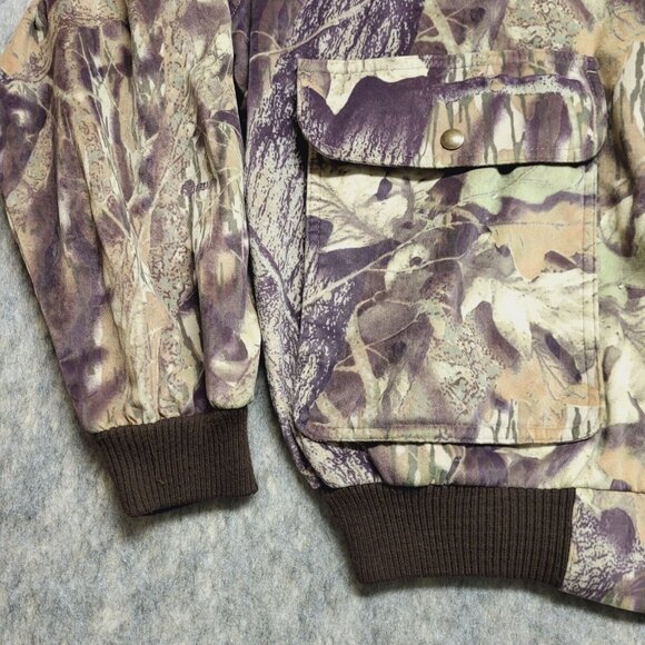 Cabela's Mens Jacket XL Microdenier Soft Nylon Bomber Break Up Camoflage Zip - Picture 6 of 13